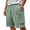 Light Green, variant on Dwellite Mens Corduroy Shorts 2026 Elastic Waist Button Casual Summer Beach Lounge Shorts with Pockets Sky Blue L
