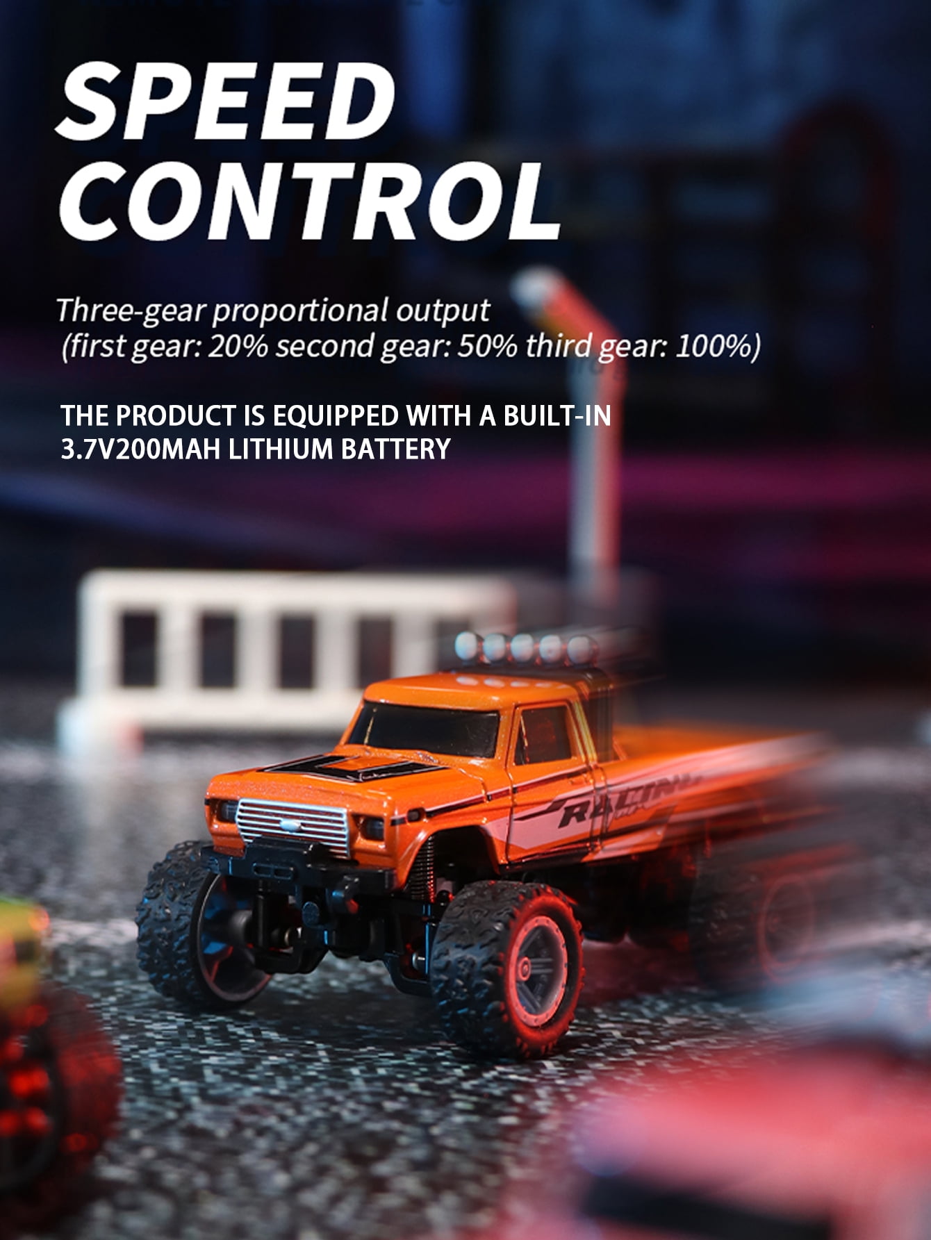 1: 64 Foot Trailer Remote Control Car, 2.4G Three-Speed Control, Alloy Anti-Fall Body, Perfect for Children's Gifts and Festival Gifts