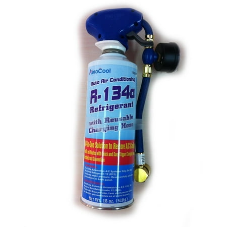 refrigerant 134a hose charging reusable oz walmart conditioning air aero cool