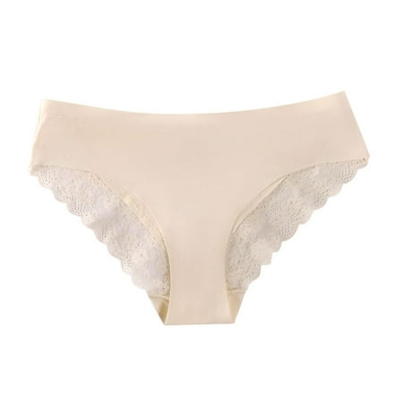 Xiaoxatg Panties for Women s Sexy Lace Edge Seamless Comfortable Breathable Triangle Panties Panties for Women Thong plus Size