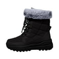 thumbnail image 3 of Women's Mid Calf Winter Boots Outdoor Booties With Thick Comfortable Platform Heel Casual Shoes For Cold Weather, 3 of 6