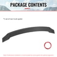 thumbnail image 5 of Ikon Motorsports Trunk Spoiler Fits 2008-2017 Mitsubishi Lancer Sedan 4-Door (EVO X), R Style Gloss Black ABS Plastic Rear Trunk Lid Spoiler Wing Lip, 5 of 7