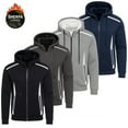thumbnail image 6 of Men's Sherpa Fleece-Lined Reflective Tech Full Zip Hoodie (S to 3XL), 6 of 6