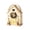 Cream House with Gold Roof Style, variant on Christmas Cottage Gift Box with Handle Paper House Treat Box for Candy and Cookies