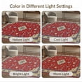 thumbnail image 7 of ODIKA 2'x3' Ultra-Soft Accent Mat, Vintage Web Traditional Carpect Deepburgundy Pink Maroon Japanese None Washable, Bare feet friendly, Easy Care Indoor rug for Bedside, Footrest, 7 of 7