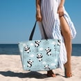 thumbnail image 6 of Gaeub Cute Panda Bear Beach Travel Bag, Multi-Pocket Beach Bag, Summer Vacation Bag, Beach Essentials Tote, 6 of 7
