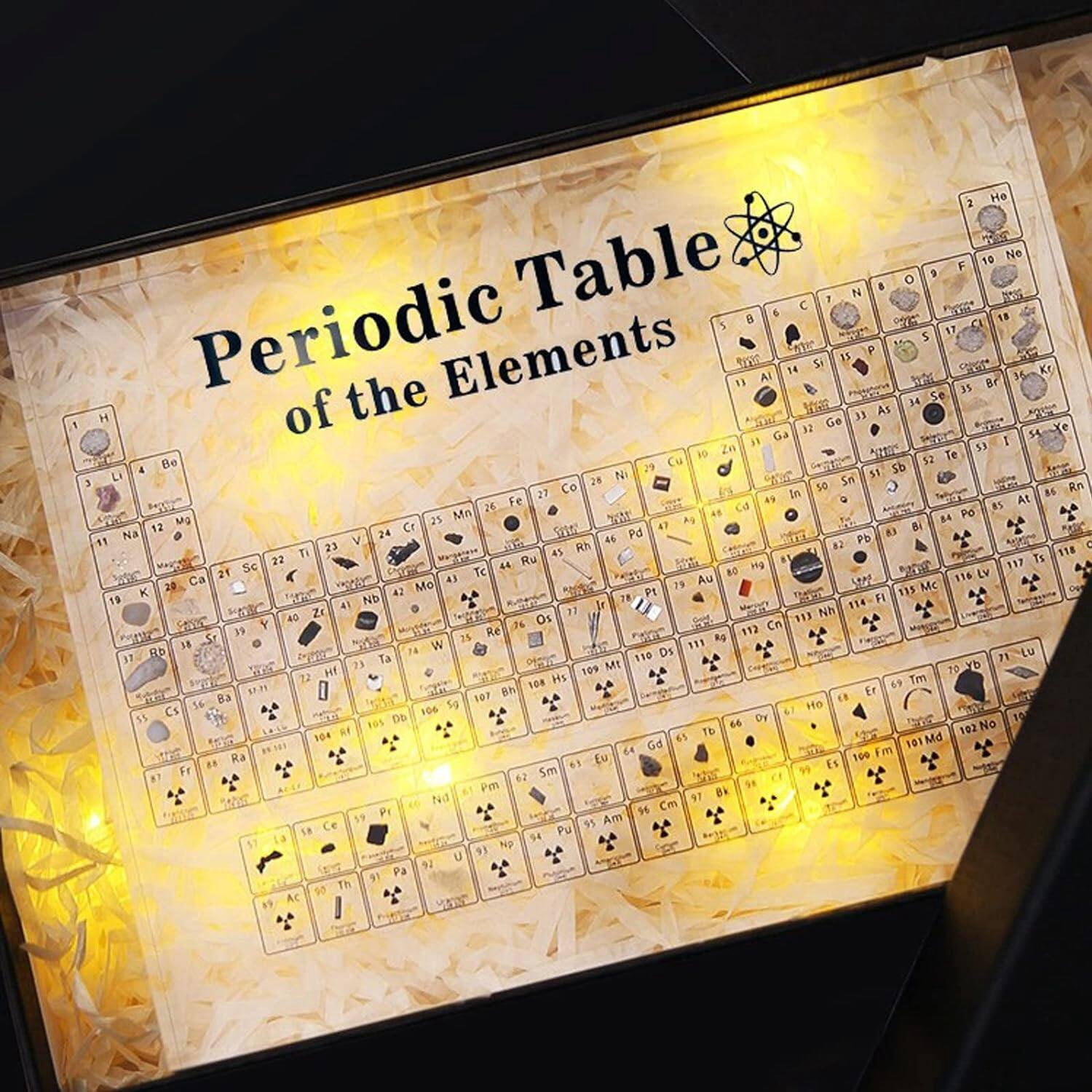 Acrylic Element Display Periodic Table With 83 Kinds Of Real Elements ...