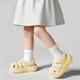 thumbnail image 2 of Floleo Kids' Closed-Toe Woven EVA Sandals, Lightweight Non-Slip Thick Sole Breathable Summer Outdoor Shoes (Yellow,18-24 Months), 2 of 8