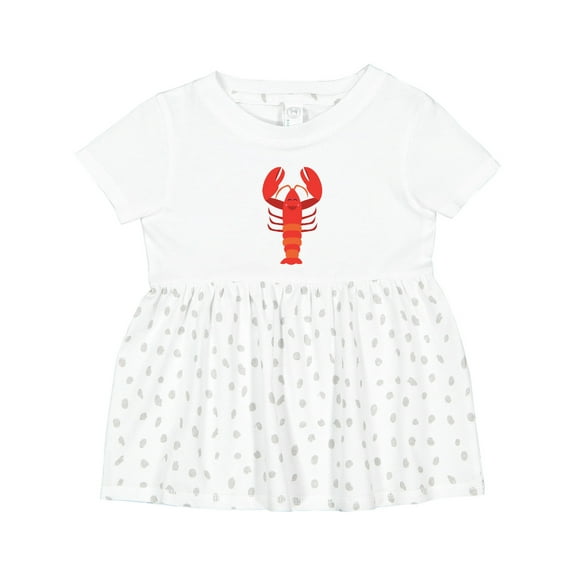 Inktastic Lobster Distressed Ocean Creature Girls Baby Dress