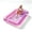 transparent pink (Water-sprainting type), variant on Tanning Pool for Adults - 85"x57" XXL Inflatable Pool Float with Comfort Pillow, Lounger Design, and Pool Floor for Swimming Pool Sunbathing Tub