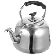 2 Pc Kettle Tea Pot Whistle Kitchen Stovetop Teakettle Large-capacity Household Water for