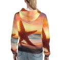 thumbnail image 7 of Easygdp Starfish Sunset Sea Beach Womens Casual Hoodies Sweatshirts Long Sleeve Pullover Fall Pullover Tops Outfits Winter Clothes-Small, 7 of 7