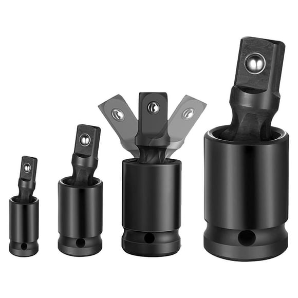 Canon à Air Douille Universelle, Ensemble de Douilles Rotatives à Impact, 4 Pcs, 1/4 Pouce, 3/8 Pouce, 1/2 Pouce, Ensemble de Transmission 3/4 Pouce