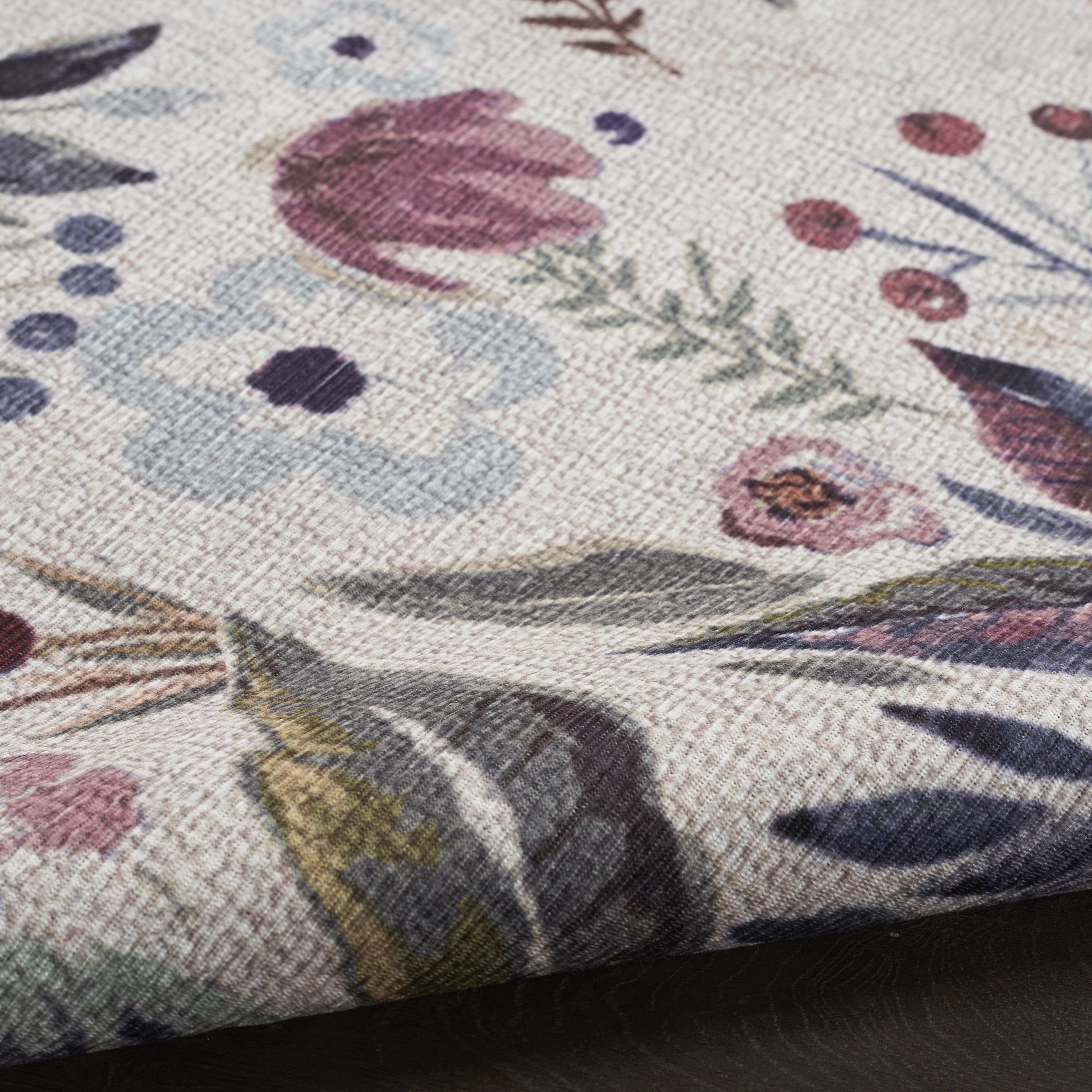 Nourison Nourison Washables Floral Ivory Pink 2'2" x 10' Area Rug (2x10)