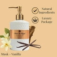thumbnail image 5 of Savon De Royal Luxury Liquid Hand Soap, Musk - Vanilla Scent, Moisturizing Vegan Kitchen & Bathroom Soap for Hand Wash, Gentle & Nourishing Formula, Refillable Bottle 16.9 Fl Oz, White Pearl, 5 of 7