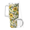 thumbnail image 2 of Pofeuu Sunflowers And Butterflies Print 40oz Ice Bully With Handle And Straw Stainless Steel Vacuum Insulated Cup And 2 In 1 Straw Lid, 2 of 8