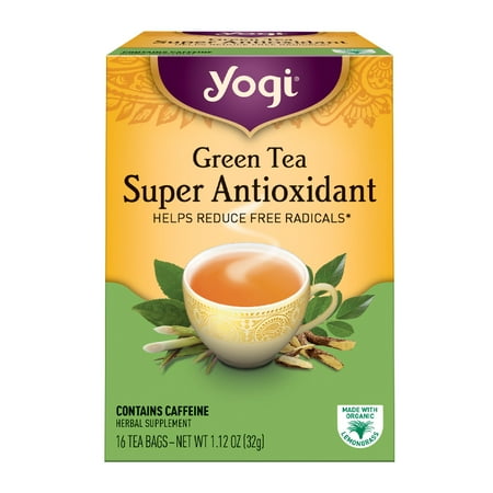 Green Tea Super Antioxidant - (6 Boxes) Yogi Tea, Green Tea Super Antioxidant Tea, Tea Bags, 16 Ct, 1.12 OZ