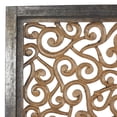 thumbnail image 5 of DecMode Traditional Wood Carved Vine Scroll Design with Brown Finish, 24"W x 51"H, 5 of 15