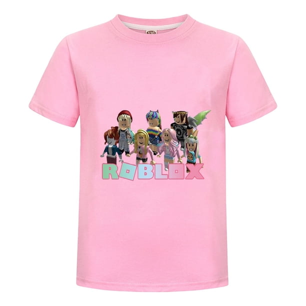 Camiseta Roblox Infantil Estampada, Playera para Niño Ninas Gamer con Diseño de Personajes, Ideal para Verano y Regalos