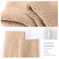 thumbnail image 2 of 1 Pack Women's Wool Socks Boot Socks for Women Warm Winter Socks Thick Knit Cozy Socks for Cold Weather Khaki, 2 of 4