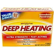 Mentholatum Deep Heating Rub 2 oz (Pack of 6)