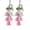 Pink, variant on Car Decorations Car Hanging Ornaments, Crochet Flowers Bag Charms Decor Cars Rear View Mirror Accessories Hand Knitted Crochet Flower Decor, for Room Backpack Keychain Decoration Pendant