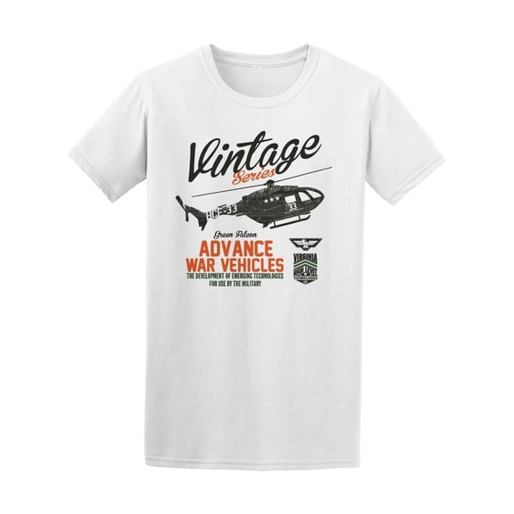 Vintage Series Cool Helicopter Tee Men's -Image by Shutterstock