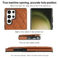 thumbnail image 5 of Wallet Case for Samsung Galaxy S21 Ultra, RFID Blocking Card Slots Holder PU Leather Fashion Back Flip Cover with Kickstand Magnetic Buttons Shockproof Case for Samsung Galaxy S21 Ultra,Brown, 5 of 7