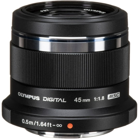 Olympus M.Zuiko Digital 45mm f/1.8 Lens for Micro Four Thirds, Black