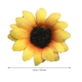 thumbnail image 3 of 8pcs pinzas para el cabello de margarita de simulación pasadores de pelo de flor pasadores de pelo de girasol para niños niños (amarillo), 3 of 7