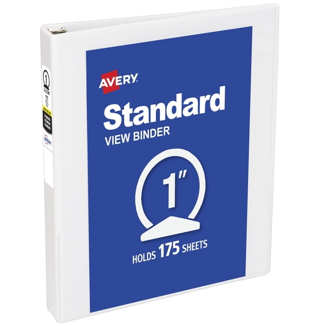 Carpeta de Anillo Avery 05711 Cubierta Transparente Capacidad 175 Hojas Tamaño Carta