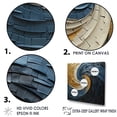 thumbnail image 3 of Designart "Gilded Aqua Swirl Simplistic Pottery I" Abstract Spirals Picture Framed Canvas Wall Art, 3 of 5
