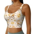 thumbnail image 2 of Goofa Cute Bee Gnome1 Printed Sports Bras for Women, High Impact Running Bra Workout Crop Tank Tops Longline Sports Bra Push up-X-Large, 2 of 9