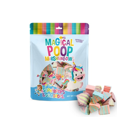Magical Marshmallow Unicorn Poop, Sophiepops & Gumdrops, Gluten Free, Dairy Free, Vanilla Flavored, 12.0 oz, Bag