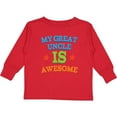 thumbnail image 3 of Inktastic My Great Uncle is Awesome Boys or Girls Long Sleeve Toddler T-Shirt, 3 of 5