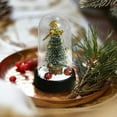 thumbnail image 4 of Kumdkd LED Christmas Tree Ornament - Mini Snow Globe with Twinkling Lights, Holiday Decor for Desk & Home, Battery-Operated, 4 of 6