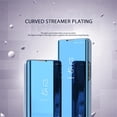 thumbnail image 4 of Mirror Flip Case for Xiaomi Redmi 12C Support Wireless Charging, Clear View Window with Kickstand Thin Ultra Phone Case for Xiaomi Redmi 11A/Redmi 12C QH Black, 4 of 11