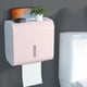 thumbnail image 5 of Toilet Paper Storage Box with Drawer and Phone Holder, Wall Mounted Waterproof Bathroom Paper Roll Holder No Drilling Paper Roll Dispenser, 5 of 9