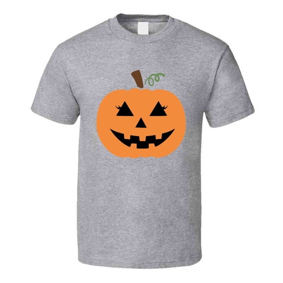 Cute Girl Pumpkin Halloween Tee Cool Fall T-shirt Holiday Novelty T Shirt