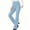 Light Blue, variant on Endives High Waist Women's Legging Jeans Solid Color Flared Pants Jeggings Jeans Casual Pant Leisure Sports With 2 Pockets