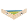 thumbnail image 5 of Wooden board wooden floor corner seating board for bird cage / hamster cage Colorful, 5 of 8