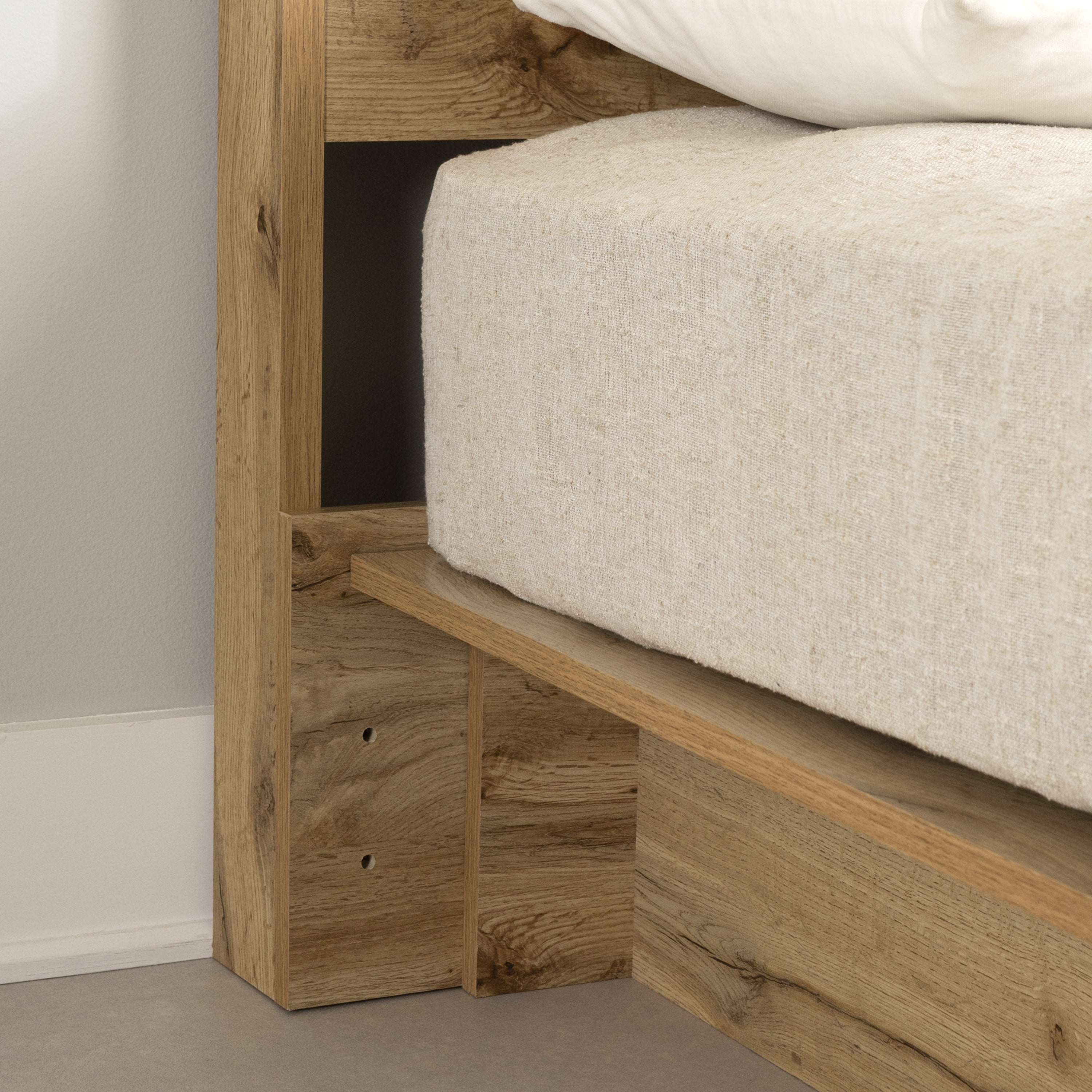 South Shore Musano, Urban Modern Headboard, Full/Queen Brown