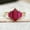Black Vermeil, variant on Handmade Ring Hexagon Cut Ruby Engagement Ring with Baguette Accents Gems Timeless Bridal Jewelry Gift for Her Silver 8