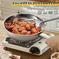 thumbnail image 6 of Bestdin 12 Pieces  Cookware Set Nonstick, Stainless Steel Pots and Pans Set for Kitchen with Frying Pan, Sauce Pan, Pots and Pans for Cooking, Dishwasher Safe, Silver, 6 of 8