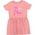 thumbnail image 3 of Inktastic Faith Hope Cure Breast Cancer Awareness Girls Toddler Dress, 3 of 5