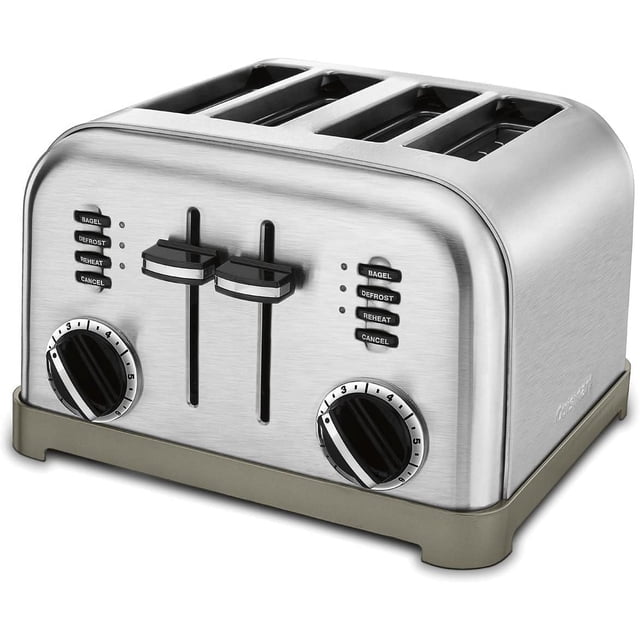 Tostadora Cuisinart CPT-180P1 4 Rebanadas Acero Inoxidable Cepillado