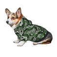 thumbnail image 7 of Fotbe Green Snakeskin Print Small Dog Sweater Hoodies Pet Grey Hooded Soft Fleece Sweatshirts with Pocket Fall Winter Puppy Cat Sweaters Warm Clothes-X-Large, 7 of 7