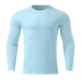 thumbnail image 4 of Gephdiin Compression Shirt Men Long Sleeve Shirts for Men Fitness Sports Quick Frying T Shirt Round Neck Tight Elastic Bottoming Top Workout Shirts for Men Mens Shirts Polyester B Xxl, 4 of 5
