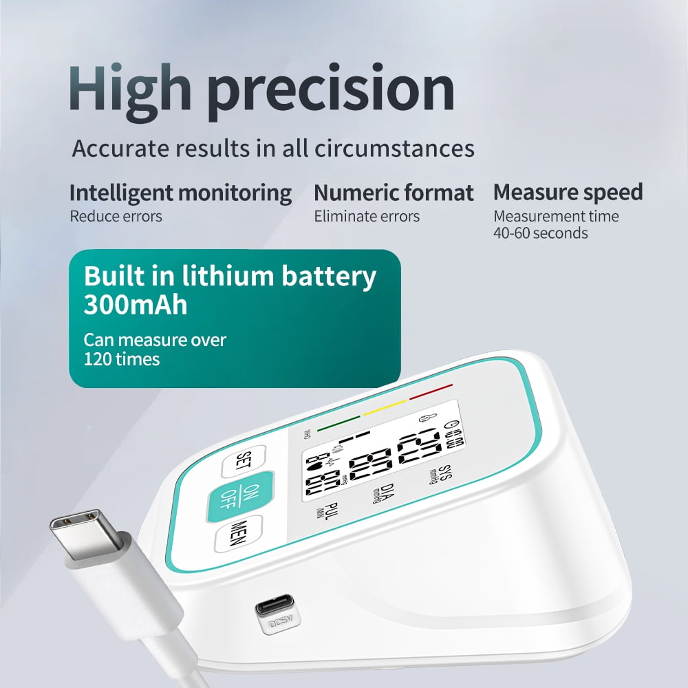 LaseLocks Digital Automatic Wrist Blood Pressure Monitor, Compact & Easy to Use, Ergonomic Design for Home & Travel