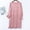 Pink, variant on Naittoop Women Long Sleeve Soft Sleepshirts Crewneck Comfort Nightdress Mid Length Sleepwear Solid Cozy Nightgowns